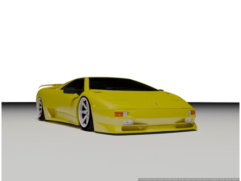 Lambo Diablo 3D Model