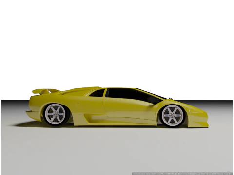 Lambo Diablo'nun 3D Model