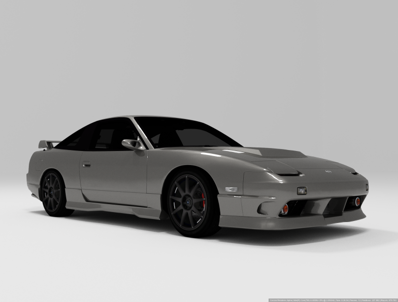 Nissan 180SX 3D Модель .c4d .max .obj .3ds .fbx .stl .blend 