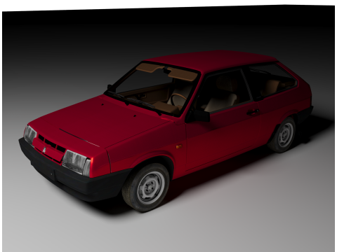 LADA Samara 1986 Modello 3D
