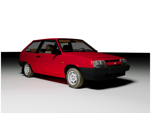 LADA Samara 1986 3D Model