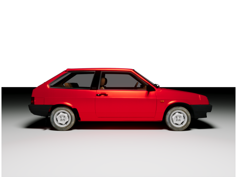 LADA Samara 1986 3D Model