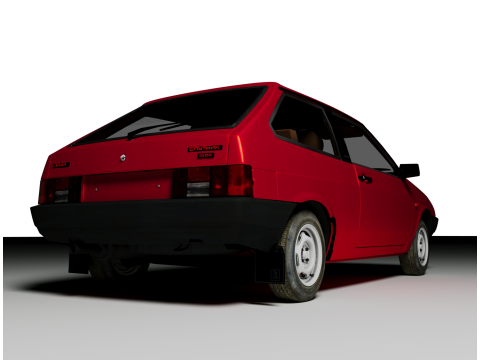 LADA Samara 1986 3D Model