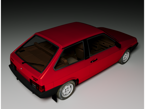 LADA Samara 1986 3D Model