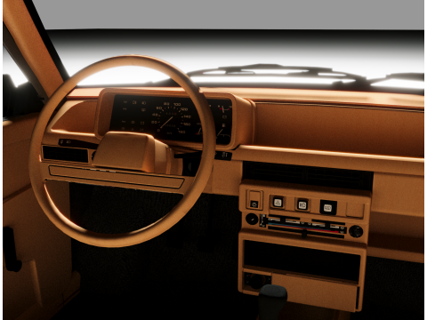 LADA Samara 1986 3D Model