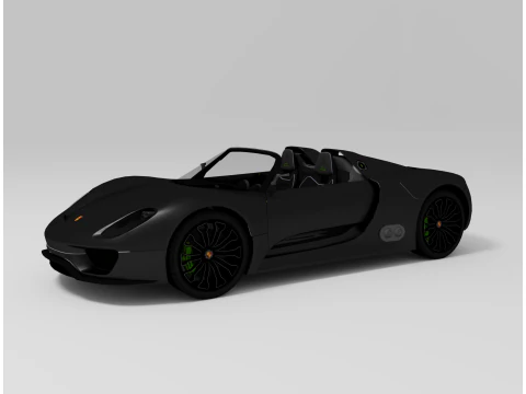 Porsche 918 Spyder Modello 3D
