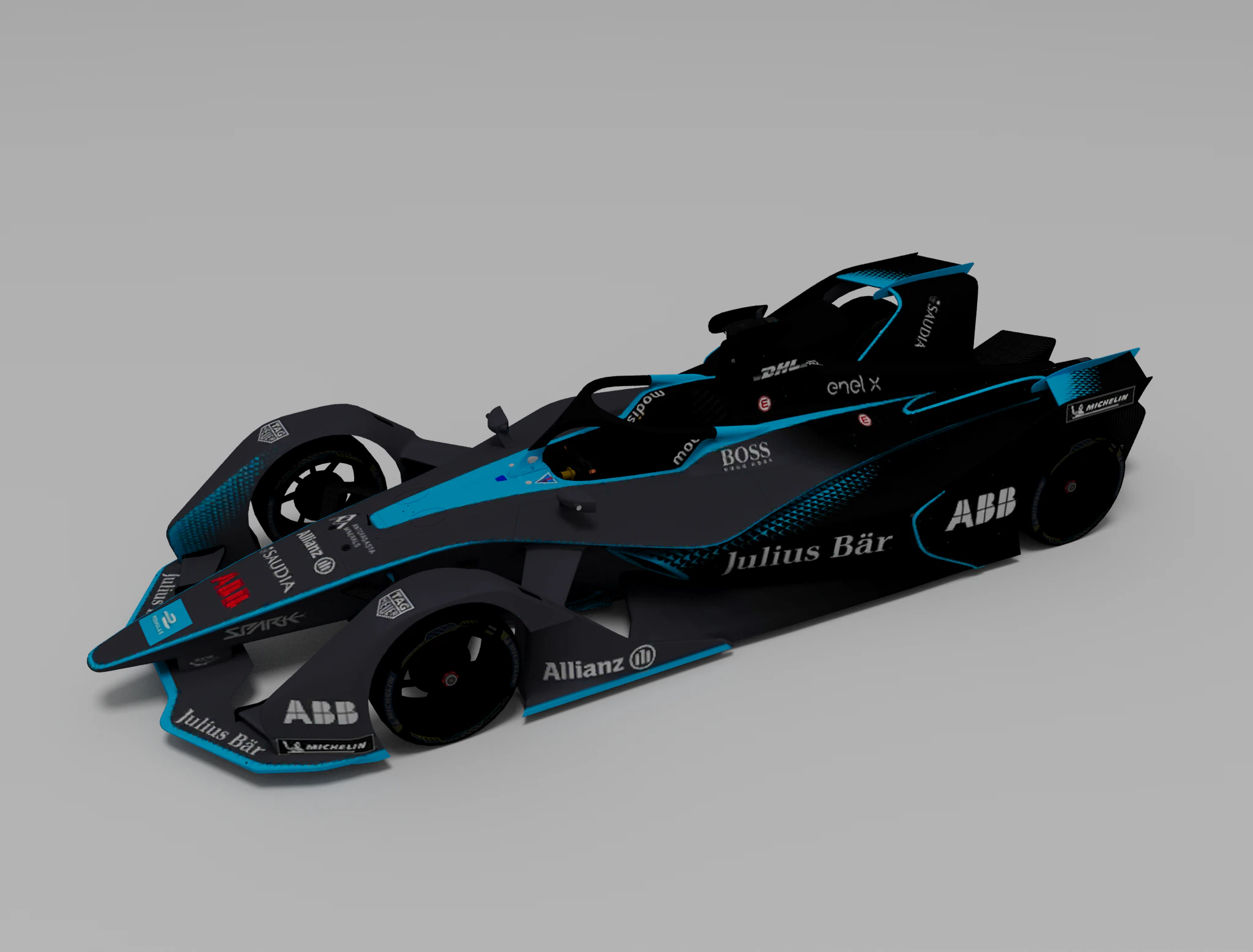 Formula E S06 3D Model .c4d .max .obj .3ds .fbx .stl .blend 