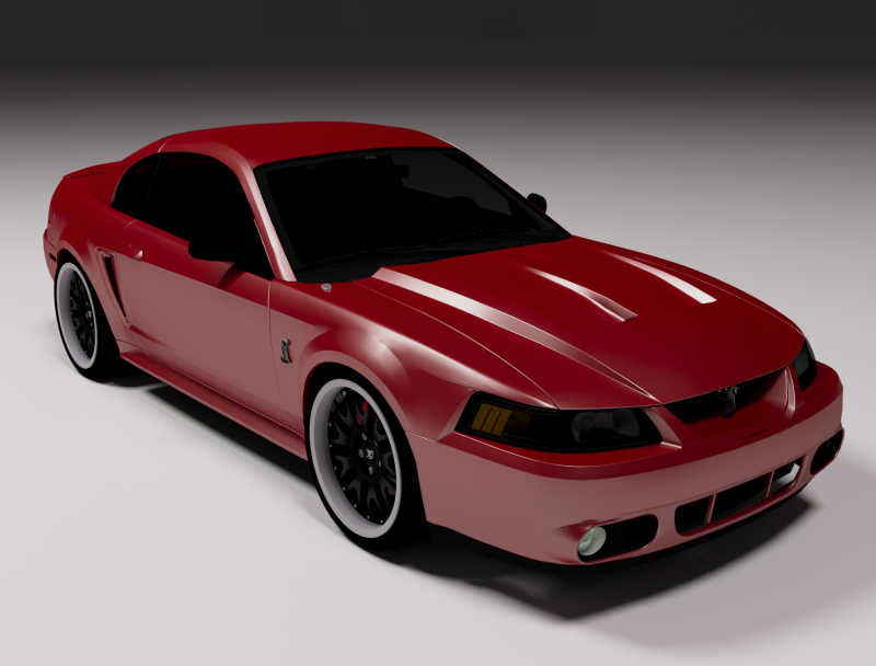 Shelby SVT 3D Model .c4d .max .obj .3ds .fbx .stl .blend
