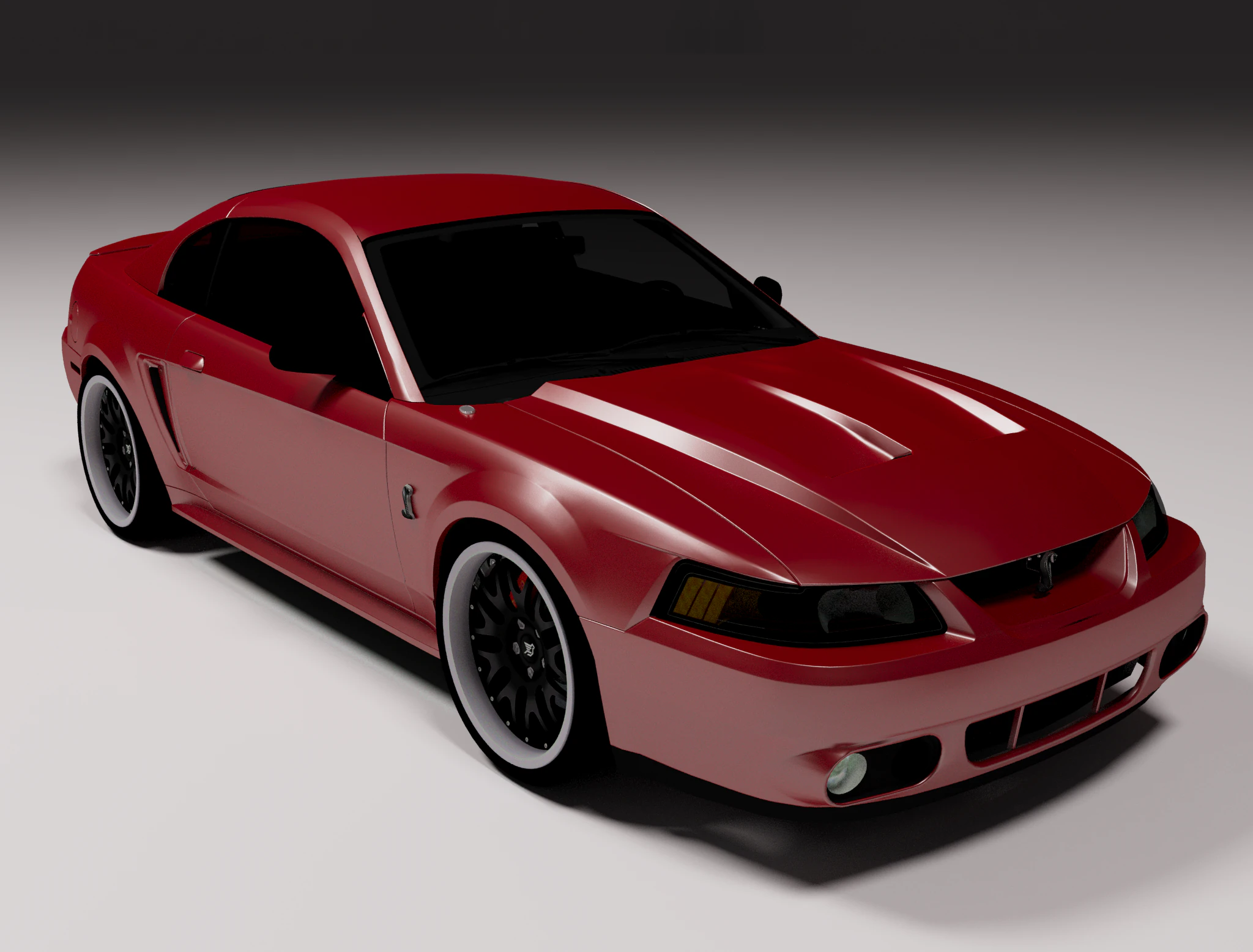 Shelby SVT 3D Model .c4d .max .obj .3ds .fbx .stl .blend