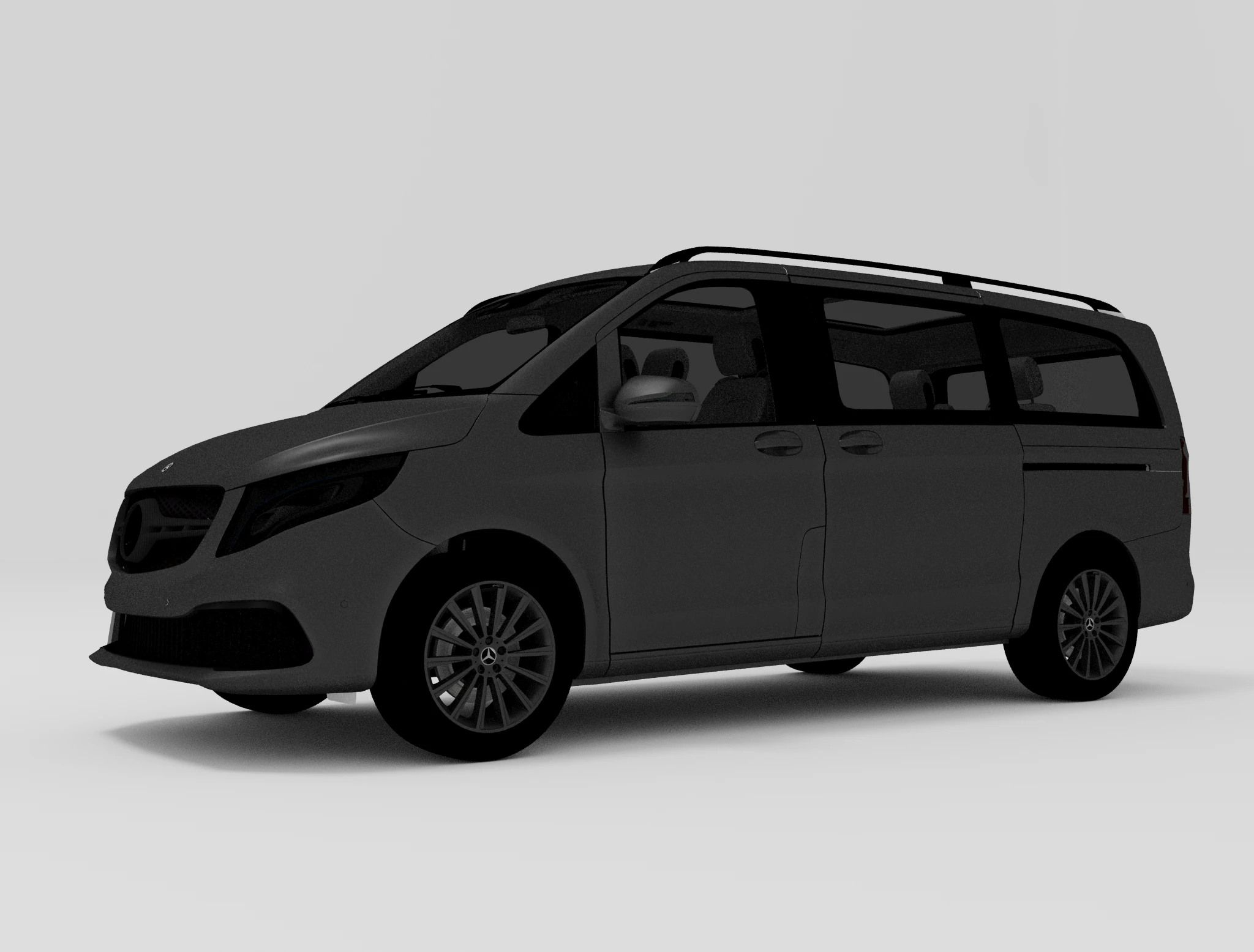 Mercedes-Benz V class 3D Model .c4d .max .obj .3ds .fbx .stl .blend 