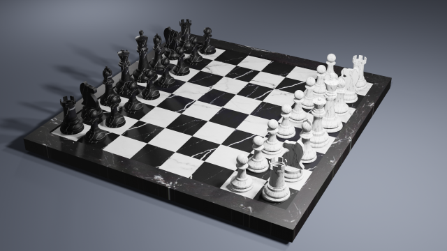 chess 3D Model .c4d .max .obj .3ds .fbx .stl .blend 
