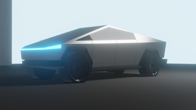 tesla cybertruck 3D 模型 .c4d .max .obj .3ds .fbx .stl .blend 