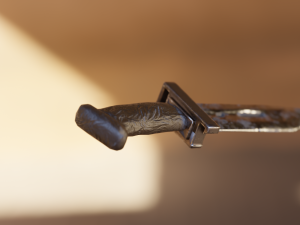 Low-poly game-ready knife 3D-Modell