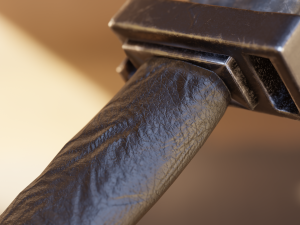 Low-poly game-ready knife 3D-Modell