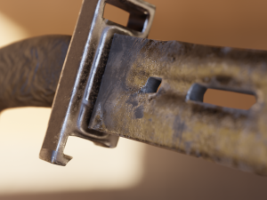 Low-poly game-ready knife 3D-Modell