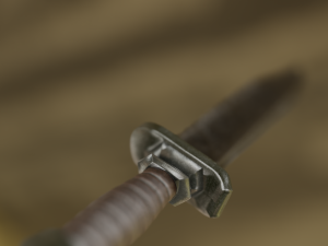 Realistic low-poly knife 3D-Modell