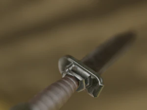 Realistic low-poly knife 3D Model
