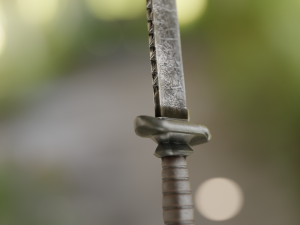 Realistic low-poly knife 3D-Modell