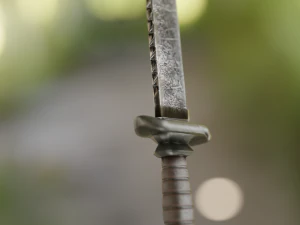 Realistic low-poly knife 3D Model