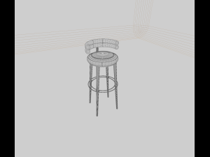 bar stool 3D 모델