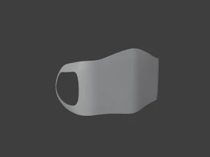 m&aacute;scara Modelo 3D