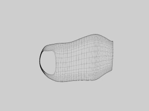 m&aacute;scara Modelo 3D