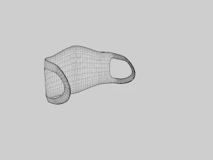 m&aacute;scara Modelo 3D