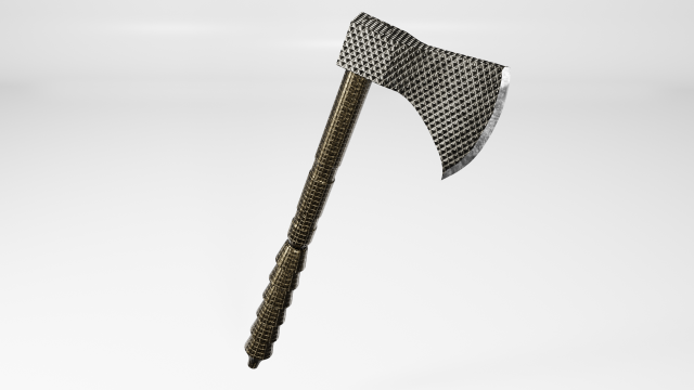axe 2 3D Модель .c4d .max .obj .3ds .fbx .stl .blend