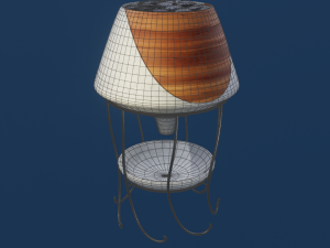plant pot and stand low-poly 3D 모델