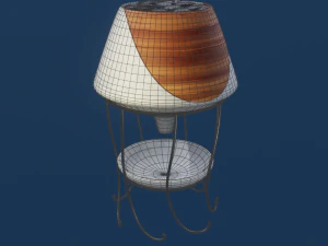 plant pot and stand low-poly 3D Model