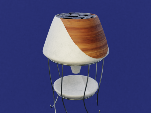 plant pot and stand low-poly 3D 모델