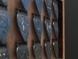 Mediator stand pack low-poly Modelo 3D