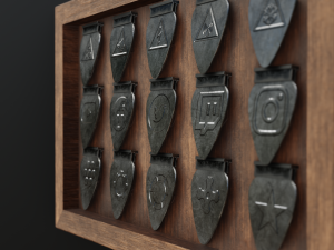 Mediator stand pack low-poly Modelo 3D