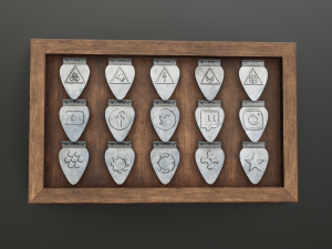 Mediator stand pack low-poly Modelo 3D