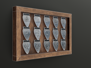 Mediator stand pack low-poly Modelo 3D