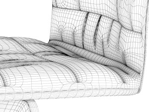 modern leather chair Model 3D