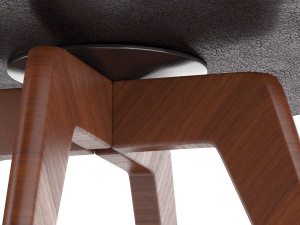 modern leather chair Model 3D