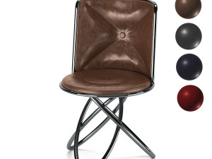 modern leather chair Model 3D