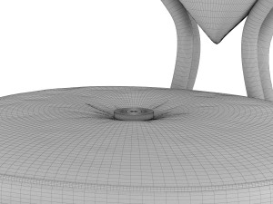 heart steel chair Modelo 3D