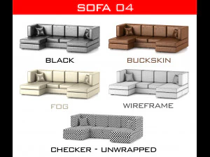 sofa collection 3D Model