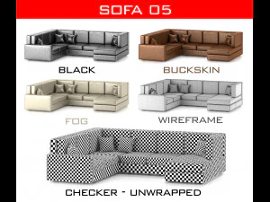 sofa collection 3D Model