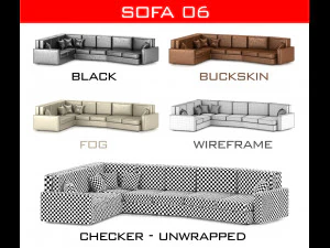 sofa collection 3D Model