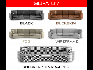 sofa collection Model 3D