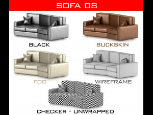 sofa collection Model 3D