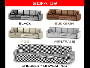sofa collection 3D Model