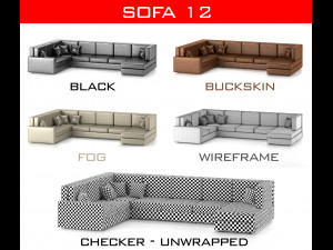 sofa collection Model 3D