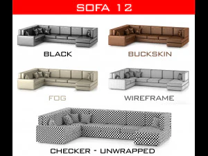 sofa collection 3D Model