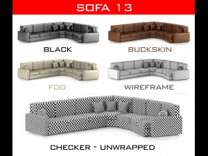 sofa collection Model 3D