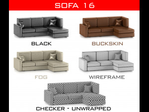 sofa collection Model 3D