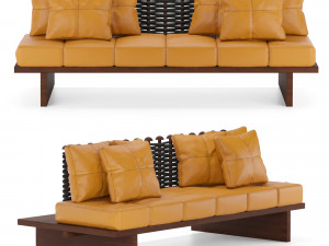 shaker sofa 3D Model